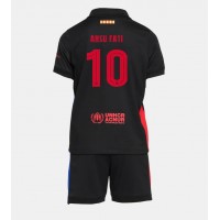 Barcelona Ansu Fati #10 Vonkajší Detský futbalový dres 2024-25 Krátky Rukáv (+ trenírky)